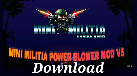 mini militia power blower v5 by ankit|How to download mini militia power blower mod v4 by aniket game.